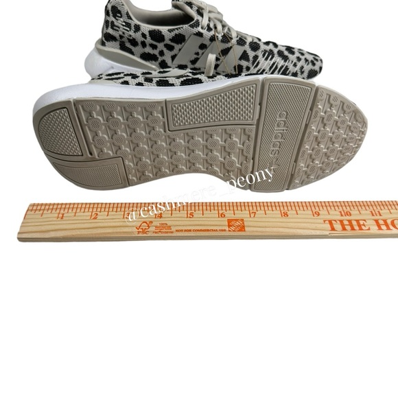 Adidas Swift Run 22 Leopard Cheetah Print Black White Running Shoes Size 6.5 - Picture 7 of 8